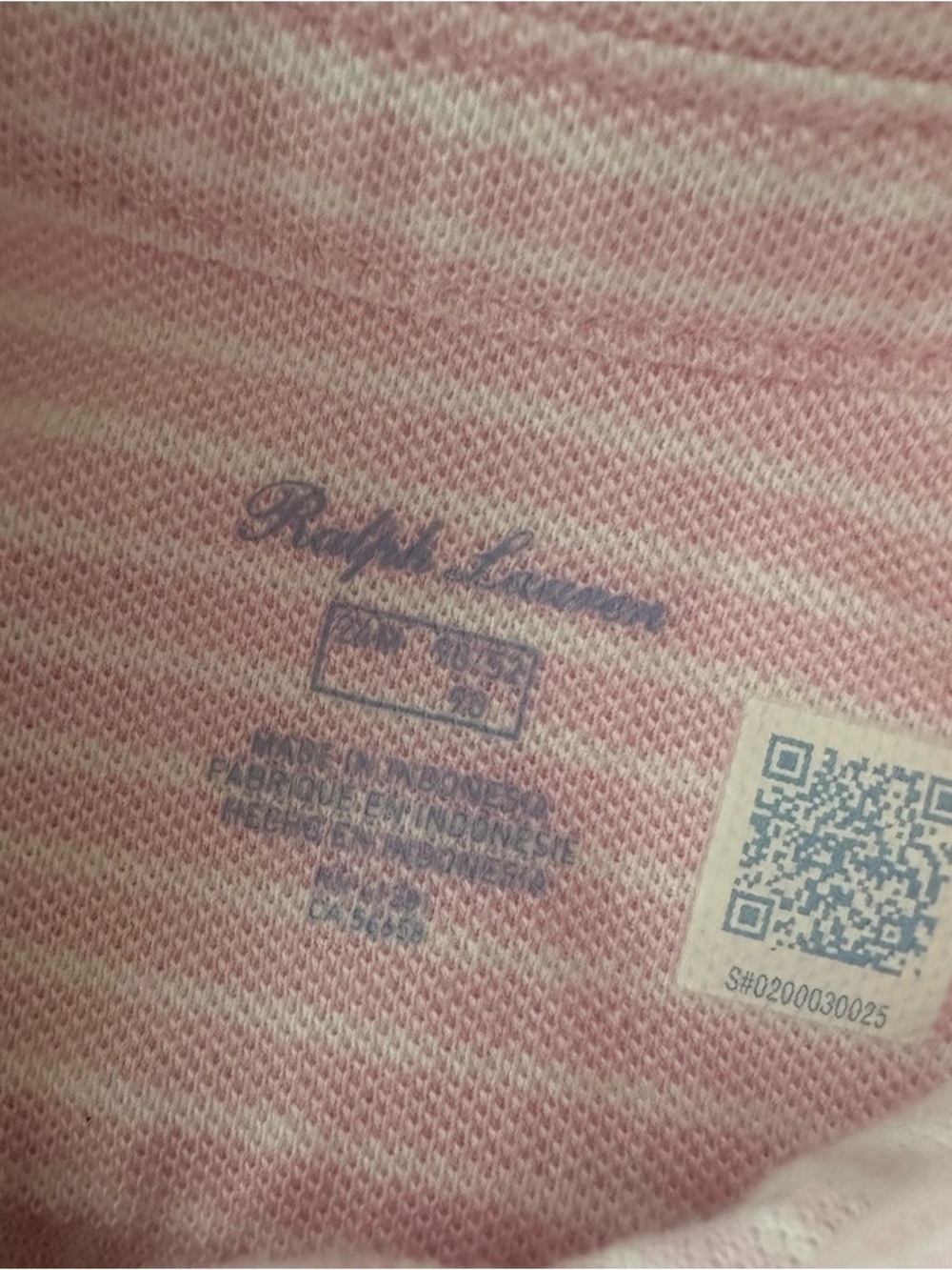 Ralph Lauren 24 Months Baby Girl Pink Oxford Striped Polo Dress NWT - Picture 4 of 6